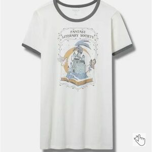 Torrid Fantasy Book Classic Ringer Tee size 3